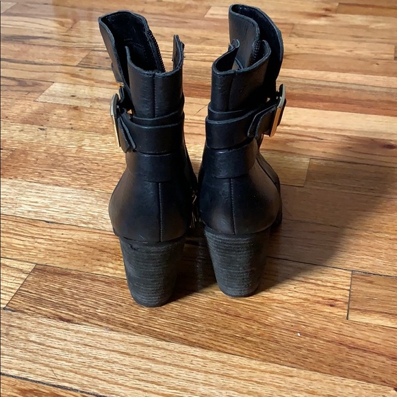 Vince Camuto Black Leather Booties - Picture 3 of 5